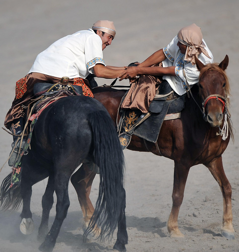 Colorful ethnic sports