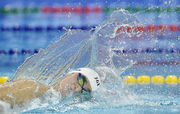 Sun Yang wins men's 400 free in Asian Games