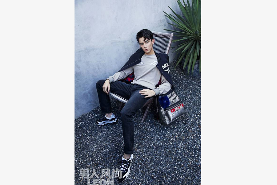 Emerging star Wu Lei poses for fashion photos