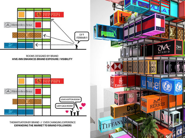 Hive-inn hotel design unveiled
