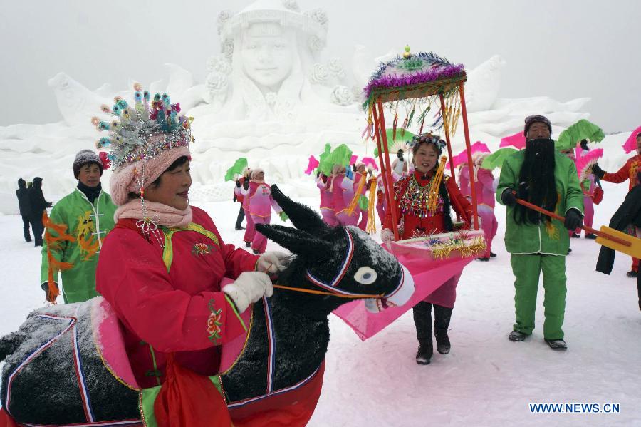 25th Harbin Sun Island Int'l Snow Sculpture Art Expo opens