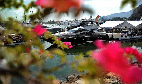 Yacht exhibition opens in HK