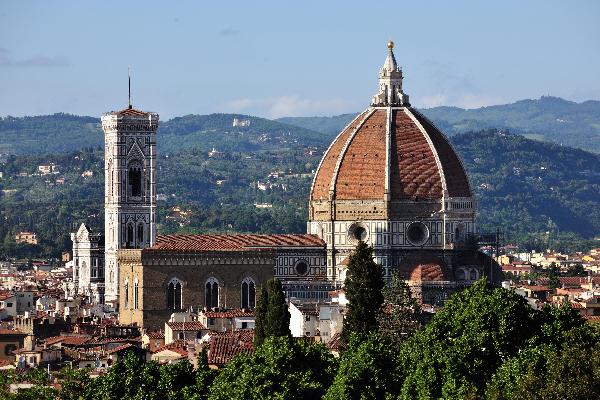 Unique human landscape in Florence, Italy