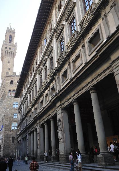 Unique human landscape in Florence, Italy