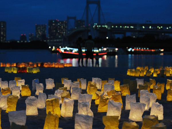 Night spectacle in Japan