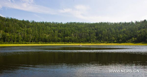 Beautiful scenery of Jirge Lake in Inner Mongolia