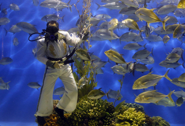 Elvis Presley under water?