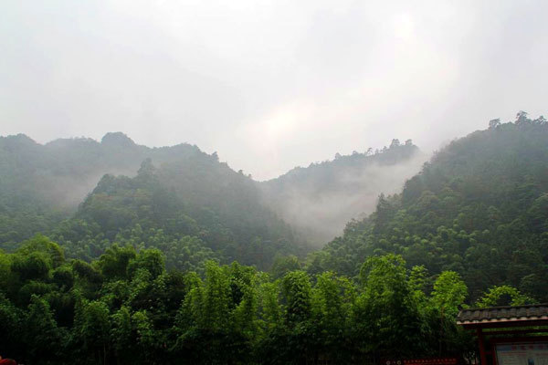 Zhangjiajie through the summer mist