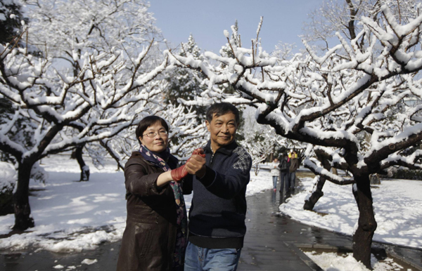 Beijing turns white