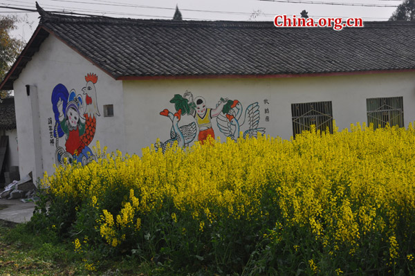 Spring scenery in Mianzhu, Sichuan