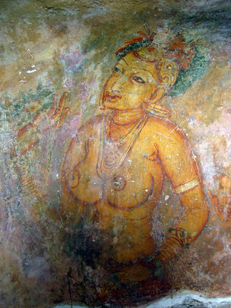 Photos: Fresco Paintings at Sigiriya Rock