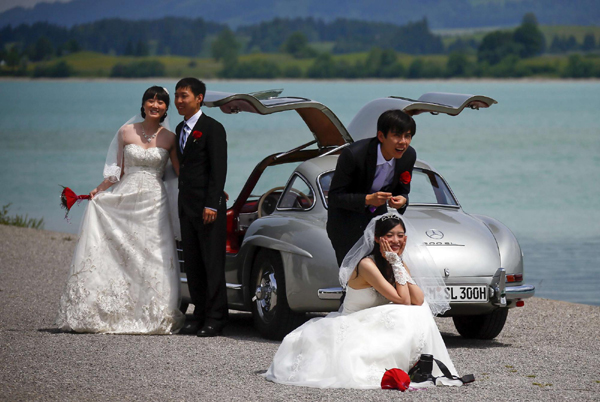 Group marriage at Neuschwanstein Castle