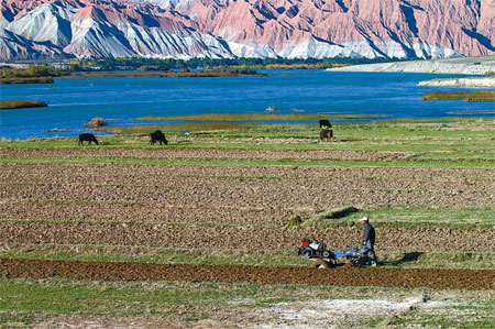 Clear, blue Yellow River