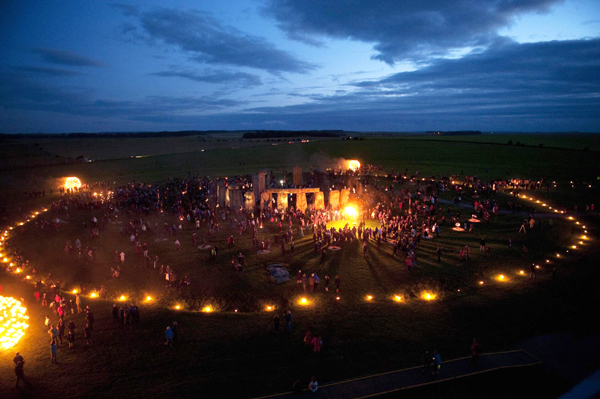 Fire Garden display in Salisbury