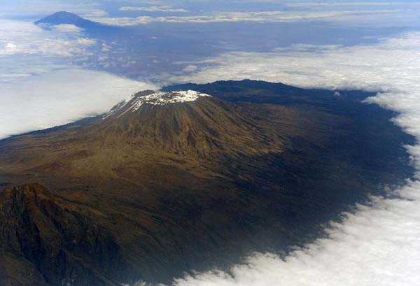 Snow-caped peak of Kilimanjaro