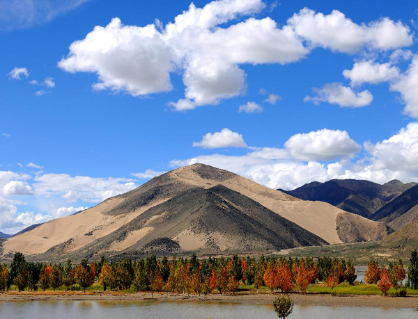 Autumn scenery in Xigaze prefecture, China's Tibet