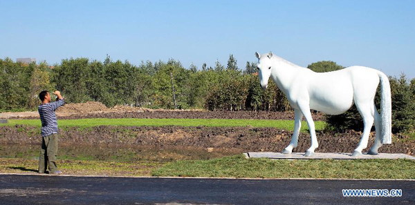 13th Changchun Int'l Sculpture Exhibition held in NE China