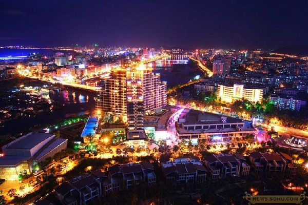 Breathtaking night scene of China