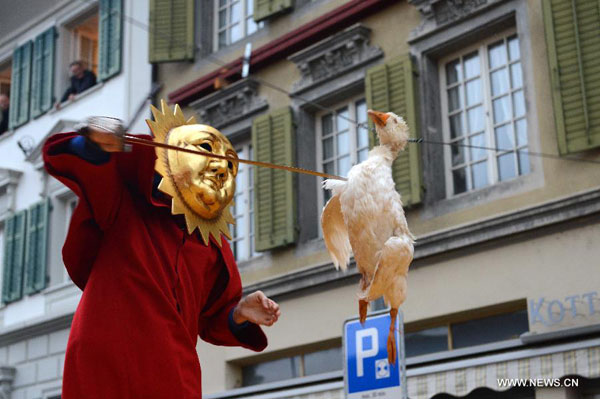 Gansabhauet held in Switzerland to mark St. Martin's Day