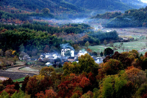 Scenery of Tachuan village, China's Anhui