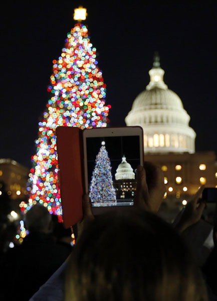 The US Capitol Christmas Tree