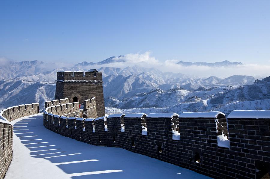 Popular attractions draped in snow