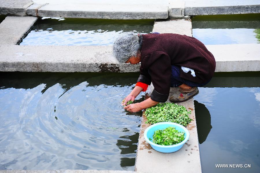 Scenery of ancient townlet Heshun in China's Yunnan