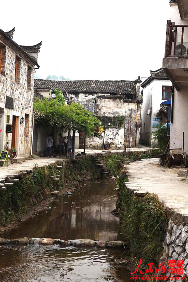 Zhaji ancient village, a lifelike ink painting in China's Anhui