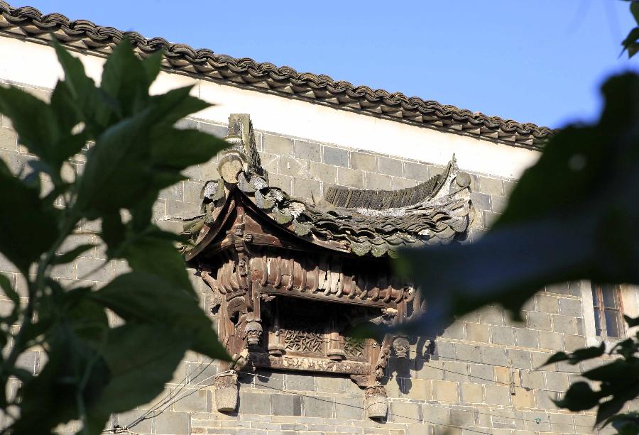 Heshe ancient village beside Poyang Lake