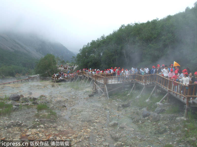 Hot springs at Changbai Mountain