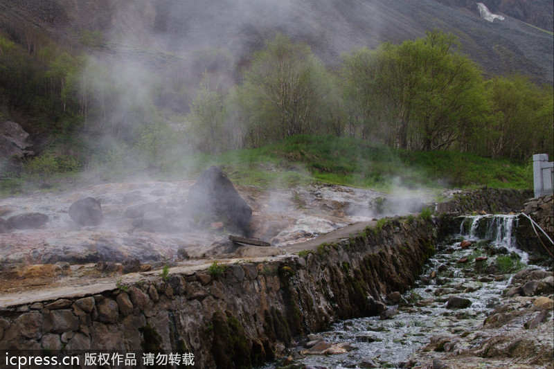 Hot springs at Changbai Mountain