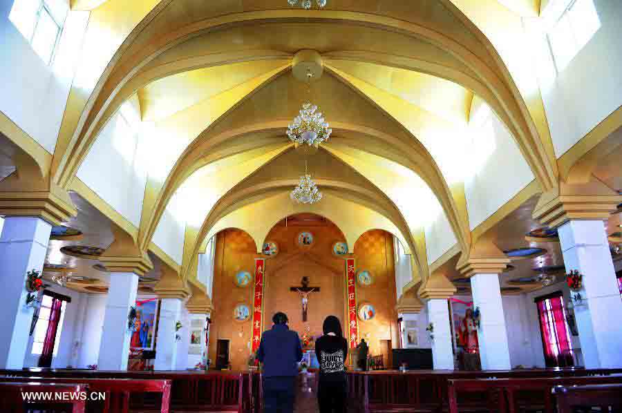 The only catholic church in use in Tibet