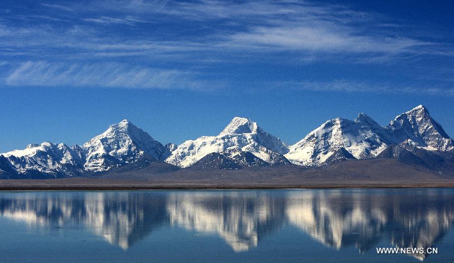 Scenery of Tibet's Mount Jomolhari