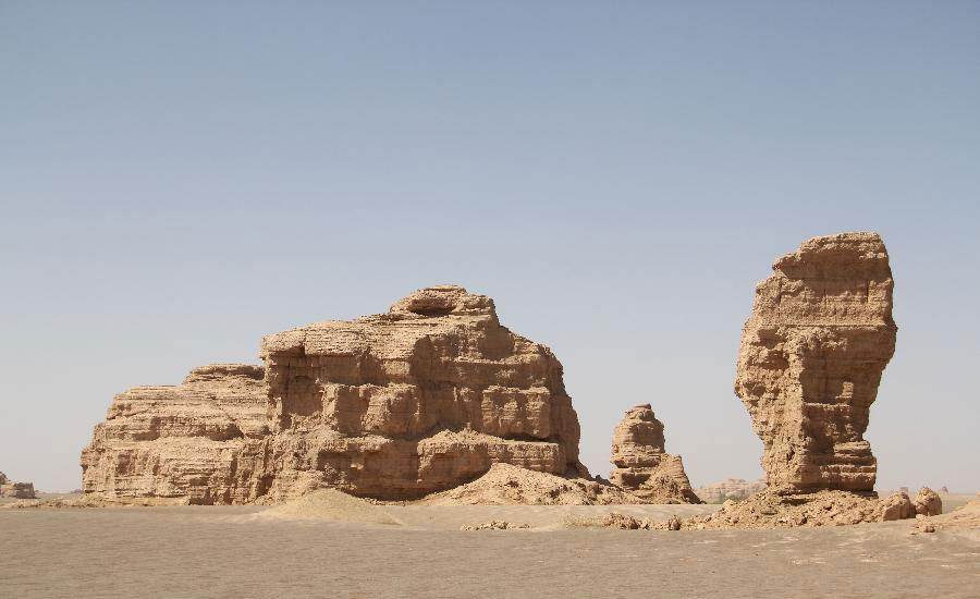 Scenery of Dunhuang Yardang National Geopark