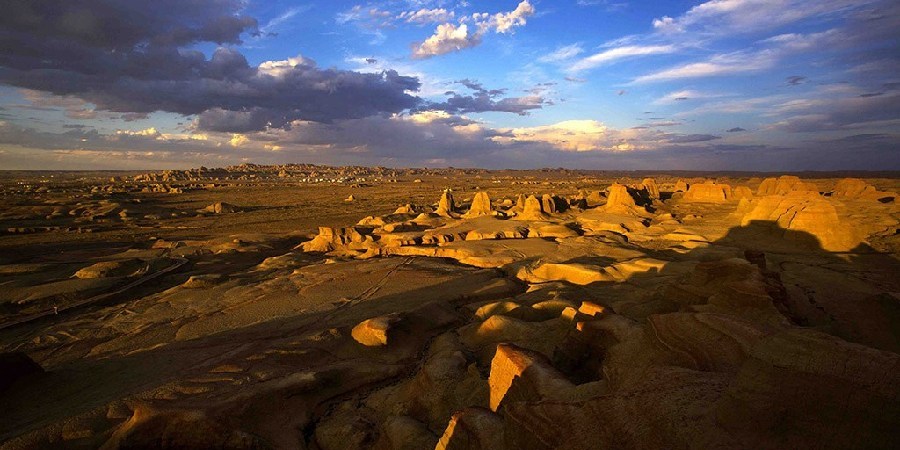 Picturesque scenery of Ghost City in Xinjiang