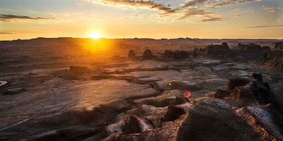 Picturesque scenery of Ghost City in Xinjiang