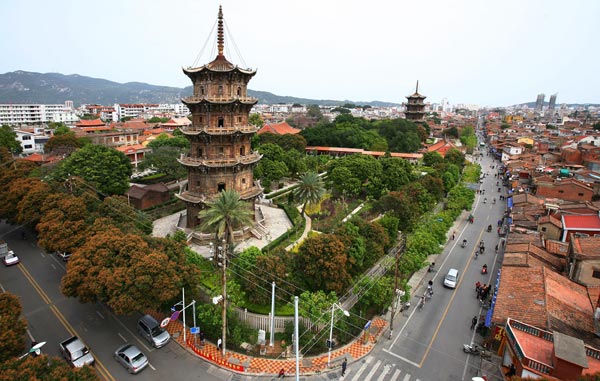 6 most popular cities in Fujian province for 2014
