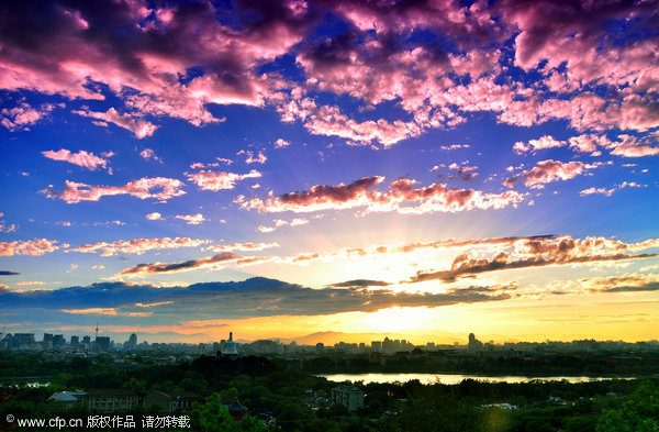 Beautiful clouds over Beijing