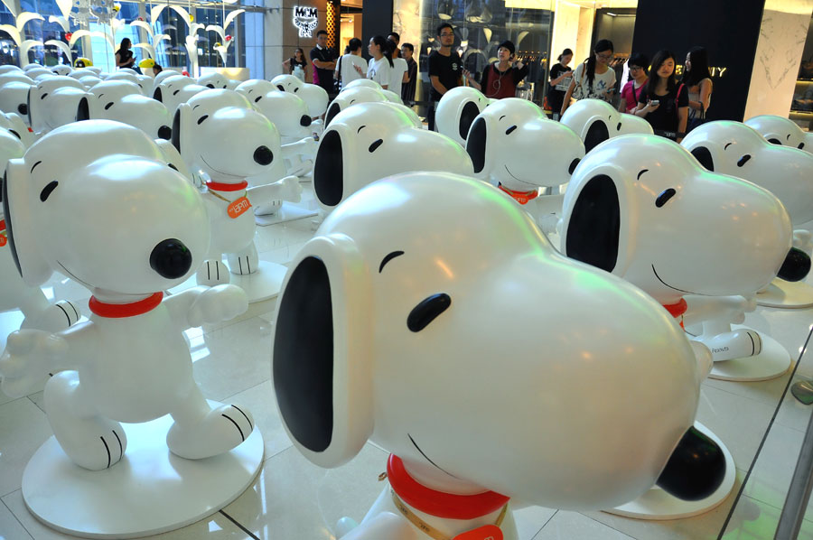 Snoopy delights fans in Shanghai