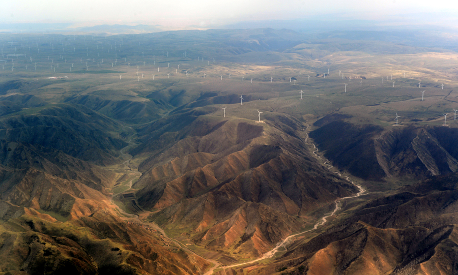 Amazing landscapes of North China from the air