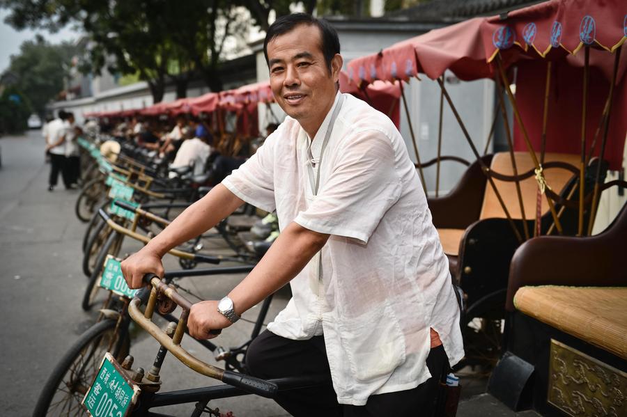 Rickshaw driver's regular day in Beijing