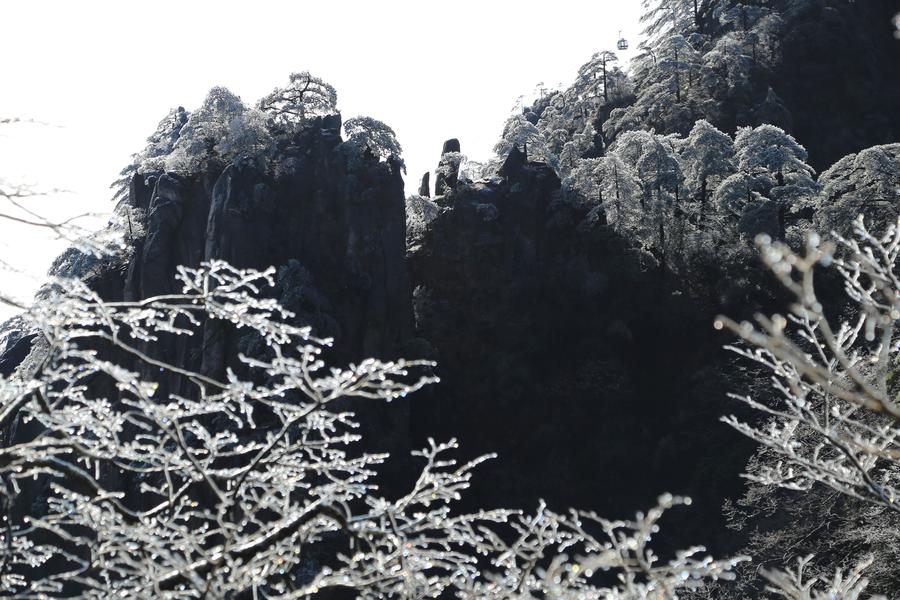 Snow scenery of Huangshan Mountain