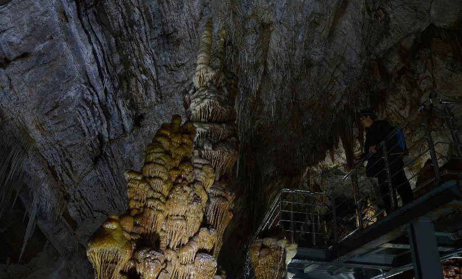 Scenery of Xinglong cave in Hebei