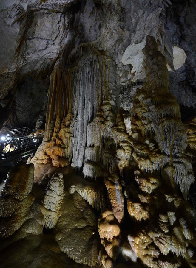 Scenery of Xinglong cave in Hebei