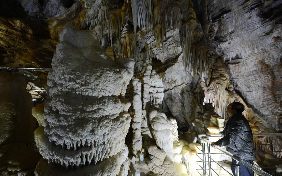 Scenery of Xinglong cave in Hebei