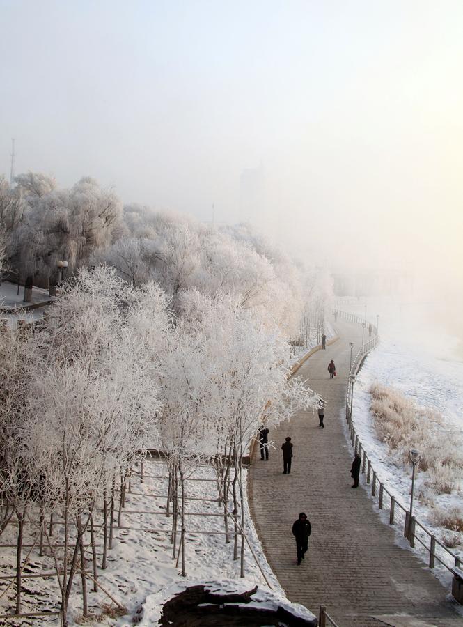 Rime scenery in Jilin