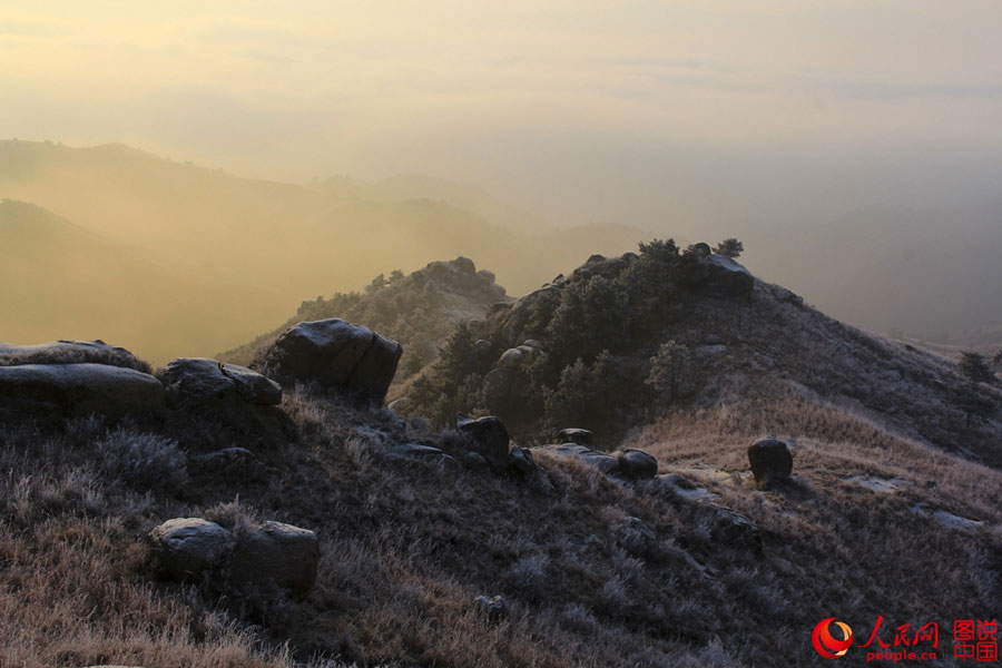 Sea of clouds in Tianqiao Great Wall