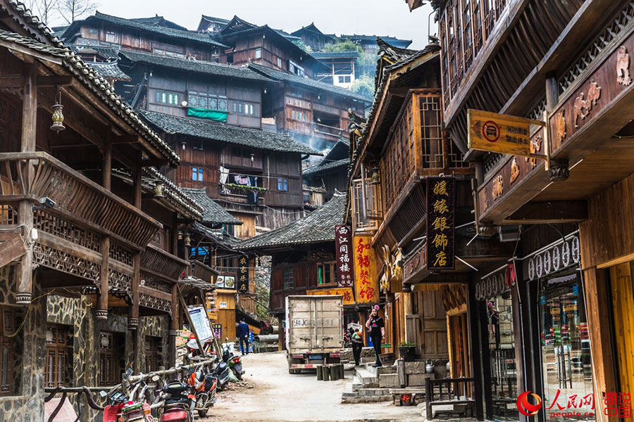 Getting close to world's largest Miao nationality village