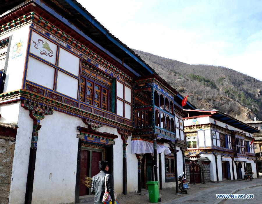 Taizhao ancient town in Tibet