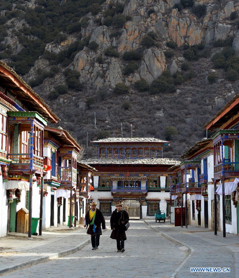 Taizhao ancient town in Tibet